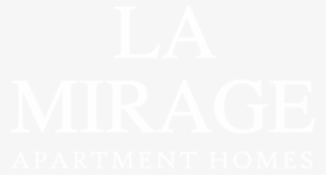 La Mirage Apartment Homes White Logo - House And Garage Orchestra