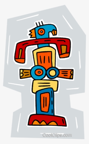 totem pole royalty free vector clip art illustration - administrative division