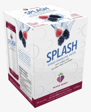 Splash Spiked Sparkling Water Mixed Berry - Splash Spiked Sparkling Water