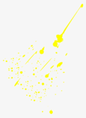 Yellow Paint Splash Png - Gold Splatter Paint On White