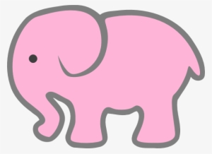 Elephant Clipart Baby Shower - Girl Birth Announcement, Mother And Baby Elephant