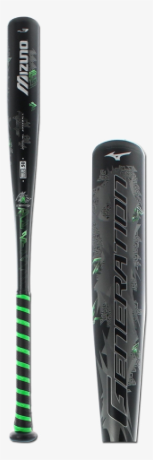 Mizuno Generation Baseball Bat Adult Black Neon Lime - Mizuno