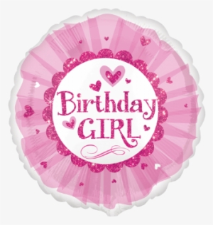 18 Birthday Girl Pink Sparkle Tutu - Pink Balloons Birthday Girl