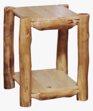 Aspen Log Alpine End Table - Table