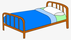 Bed Side View Clipart - Bed