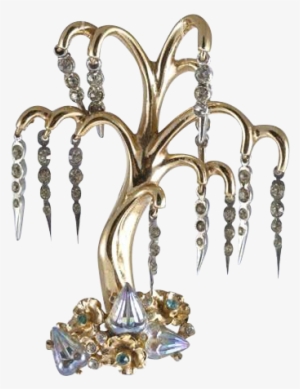 Coro Pegasus 'adolph Katz' Weeping Willow Tree Pin - Jewellery