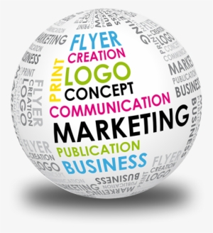 Marketing Globe - Marketing Communication World Vector