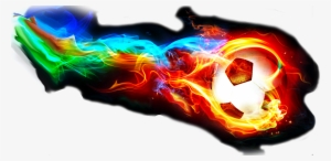 Representación De Jugadores De Fútbol - Flaming Soccer Ball