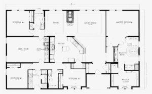 Home Floor Plan - 5 Bedroom Barndominium Floor Plans