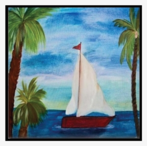 Glass Tattoo™ Red Sailboat - Red Sailboat Throw Blanket