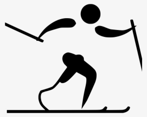 File - Cross-country Skiing - Paralympic Pictogram - Winter Paralympics Clip Art