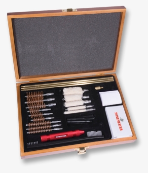 30 Piece Universal Gun Cleaning Kit In Wood Case