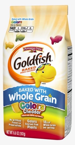 Goldfish Whole Grain Color - Pepperidge Farm Goldfish Baked Snack Crackers Cheddar