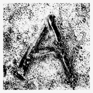 Big Image - Letter A Written In Sand