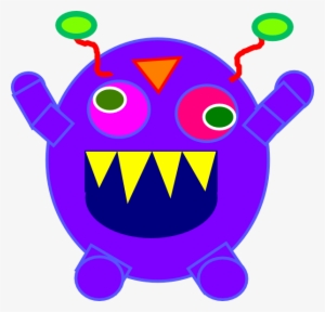 Blue Monster Svg Clip Arts 600 X 576 Px