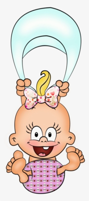 Cartoon Baby Boy And Girl On A Transparent Background - Clip Art
