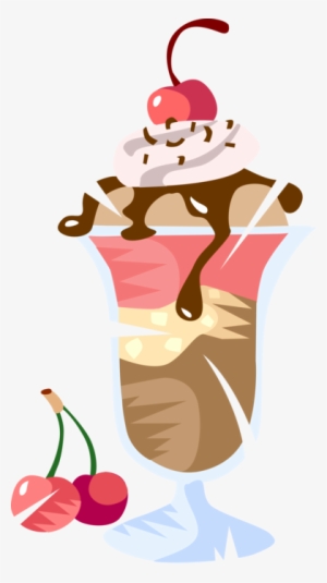 Vector Illustration Of Chocolate Sundae Ice Cream Dessert - Anatomy Of A Sundae Throw Blanket