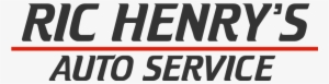 Ric Henry's Auto Service Logo - Auto Service Logo Plate