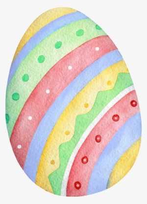 Watercolor Beautiful Egg Transparent - Watercolor Painting