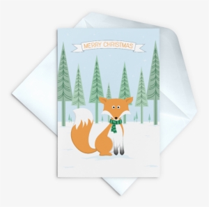 Woodland Fox Christmas Card - Christmas Day