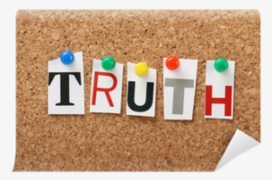 The Word Truth On A Cork Notice Board Wall Mural • - Truth