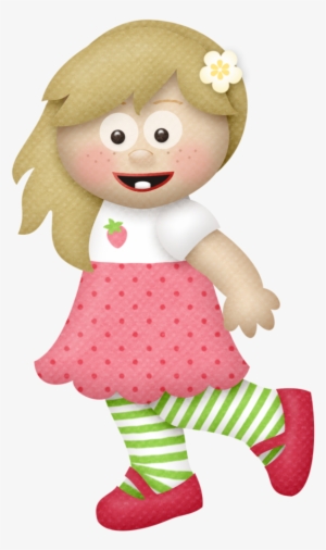 Blonde Haired Strawberry Kisses - Clip Art