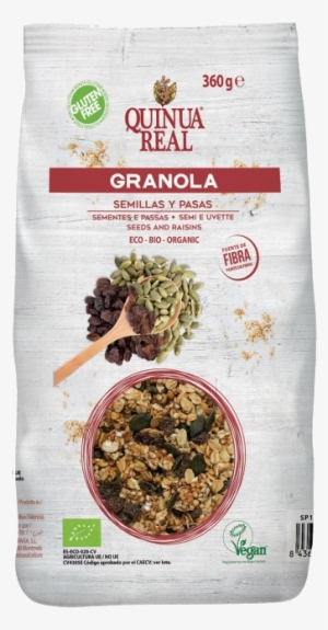 Quinua Real Granola With Seeds And Raisins