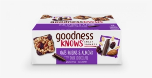 Goodnessknows: Snack Squares - Cranberry, Almond, Dark