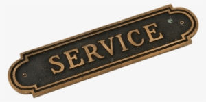 Vintage Bank Service Sign - Bank