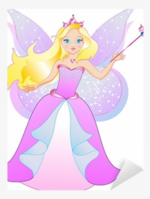 The Princess Has The Wings And Magic Wand Sticker • - Princes