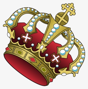 Crown Clipart Tilted - Royal Blue And Gold Crown