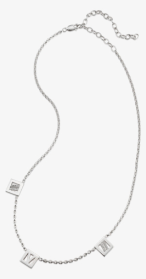 New Tri Strut Pave Diamond Necklace - Necklace