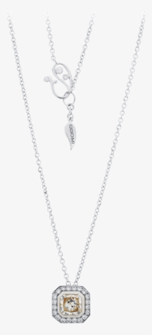 Trinity Cushion Diamond Necklace - Locket
