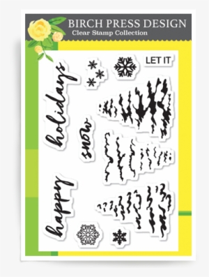 Let It Snow Clear Stamp Set - Birch Press Design Time To Celebrate Clear Stamps Cl8119.
