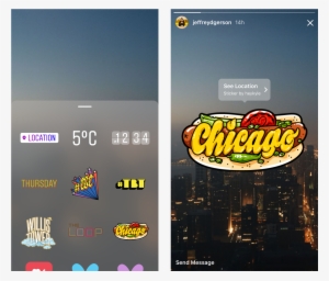 You'll Be Able To See The Artist's Username When You - Geostickers Instagram