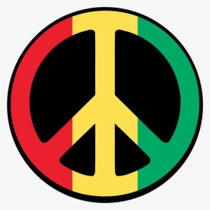 Symbol For Peace - Peace Sign Red Yellow Green