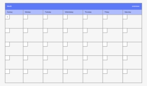 Calendar Template - Plantilla Calendario Mensual
