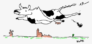 Flying Cow Cartoon
