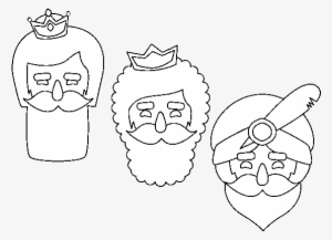 Dibujo De 3 Reyes Magos Para Colorear - Drawing