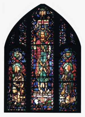The Resurrection Window Has As Its Focal Point Jesus - Stained Glass Windows In Churches