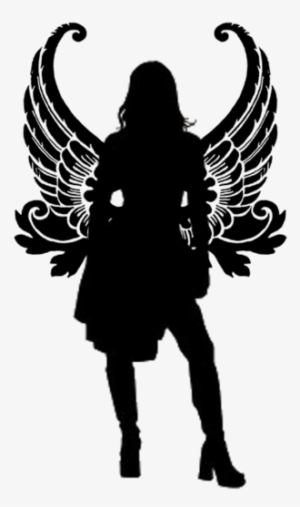 Female Angelfairy Silhouette 2 By Viktoria Lyn - Fairy Silhouette Transparent Background