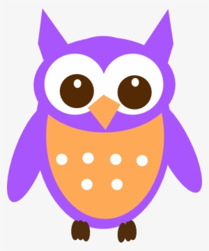 purple owl clipart