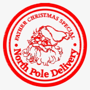 Stamp Clipart Xmas - Transparent Northpole Stamp Clipart