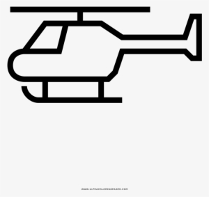 Helicopter Coloring Page - Coloring Book