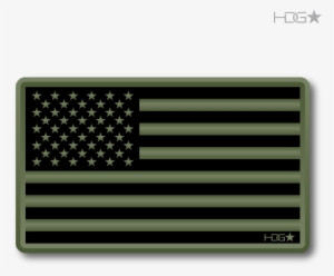 decal flag odgreen - american flag od green