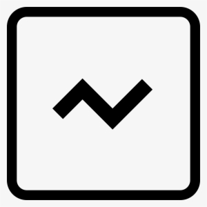 Zig Zag Graphic Line Symbol In Square Button - Letter T In A Square