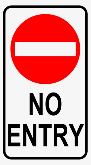 This Free Clip Arts Design Of Sign No Entry - No Entry Clipart