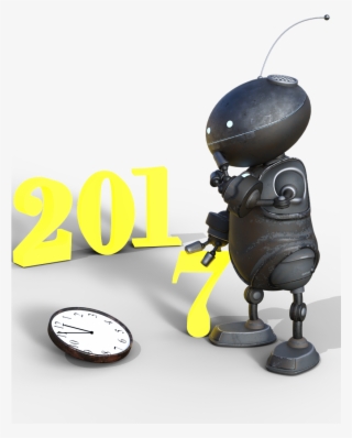 New Year's Eve,2017,new Year's Day,turn Of The Year,sylvester - 2017 Robot New Year