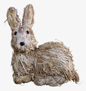 Easter Bunny,rabbit Ears,straw,bound - Lievre Png