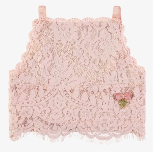 Angel's Face Blush Pink Lace Top